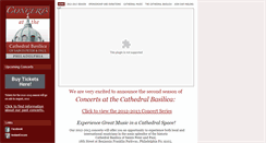 Desktop Screenshot of cathedralphilaconcerts.instantencore.com